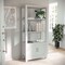 Martha Stewart Hutton Four Tier Shaker Style Bookcase with Storage Cabinet in Gray with Brushed Nickel Hardware ZG-053-GY-MS - alternate 1